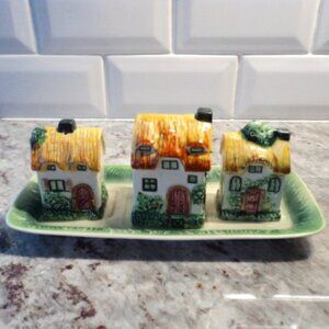 vintage cottage salt & pepper set